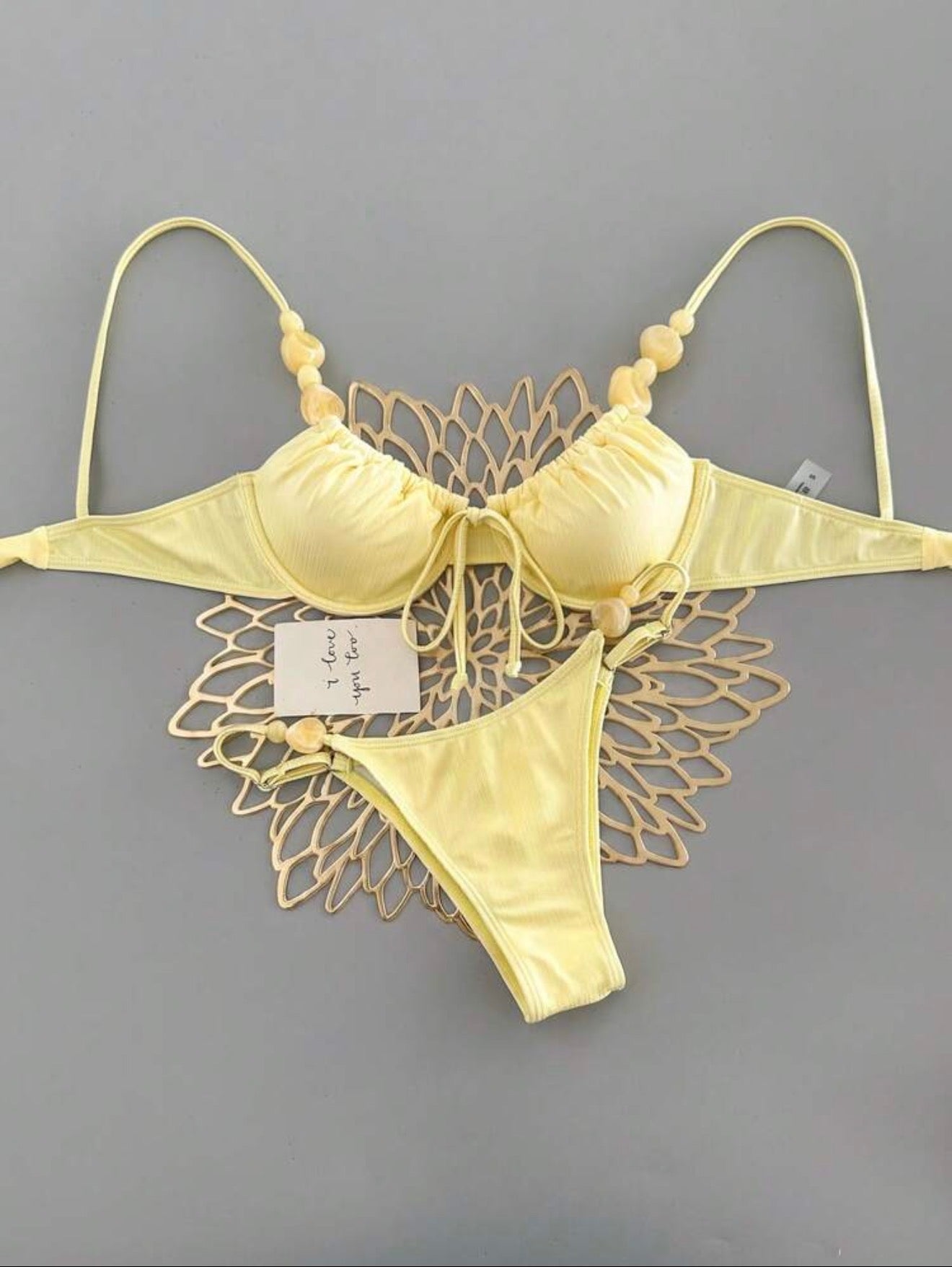 Front Tie Bikini set