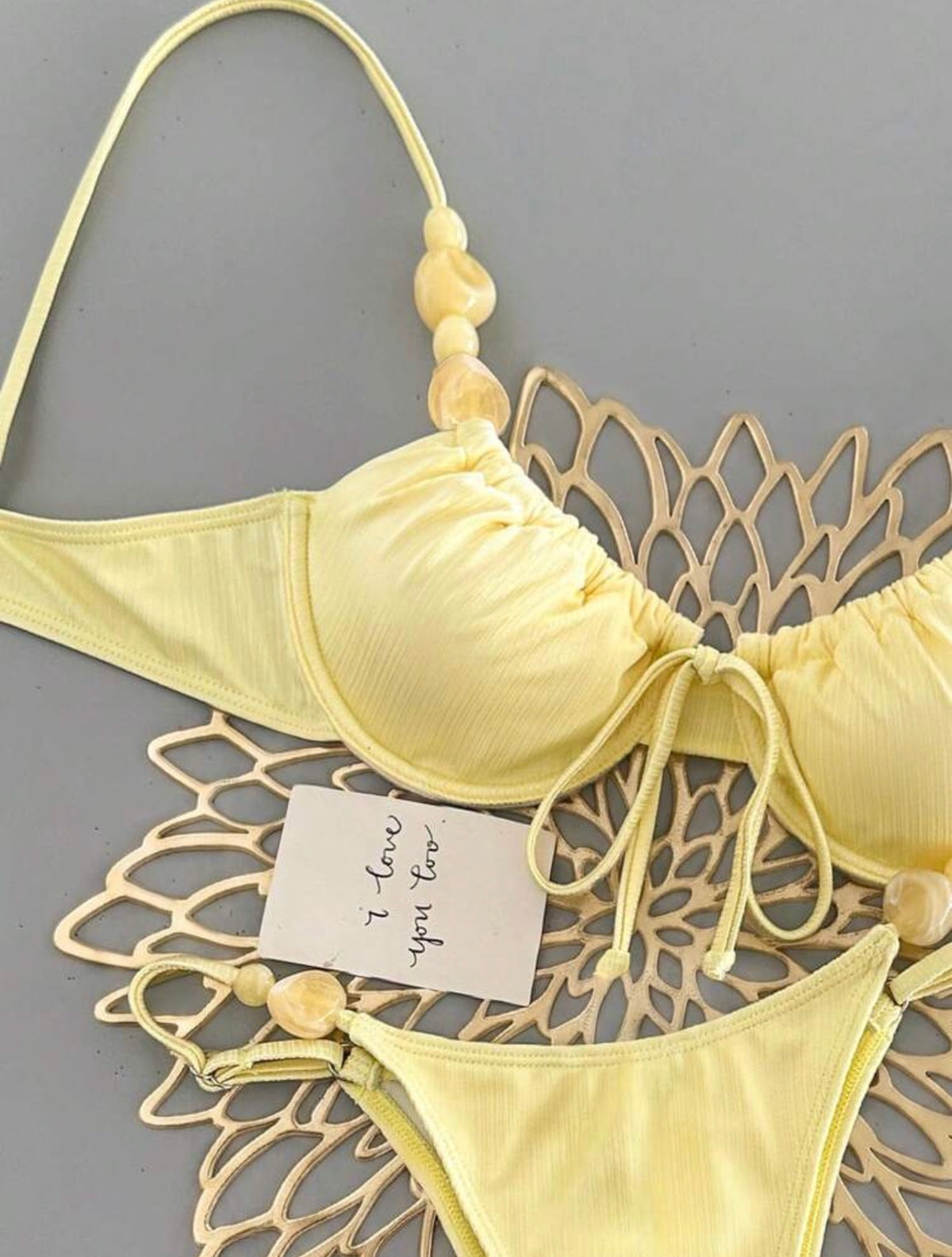 Front Tie Bikini set