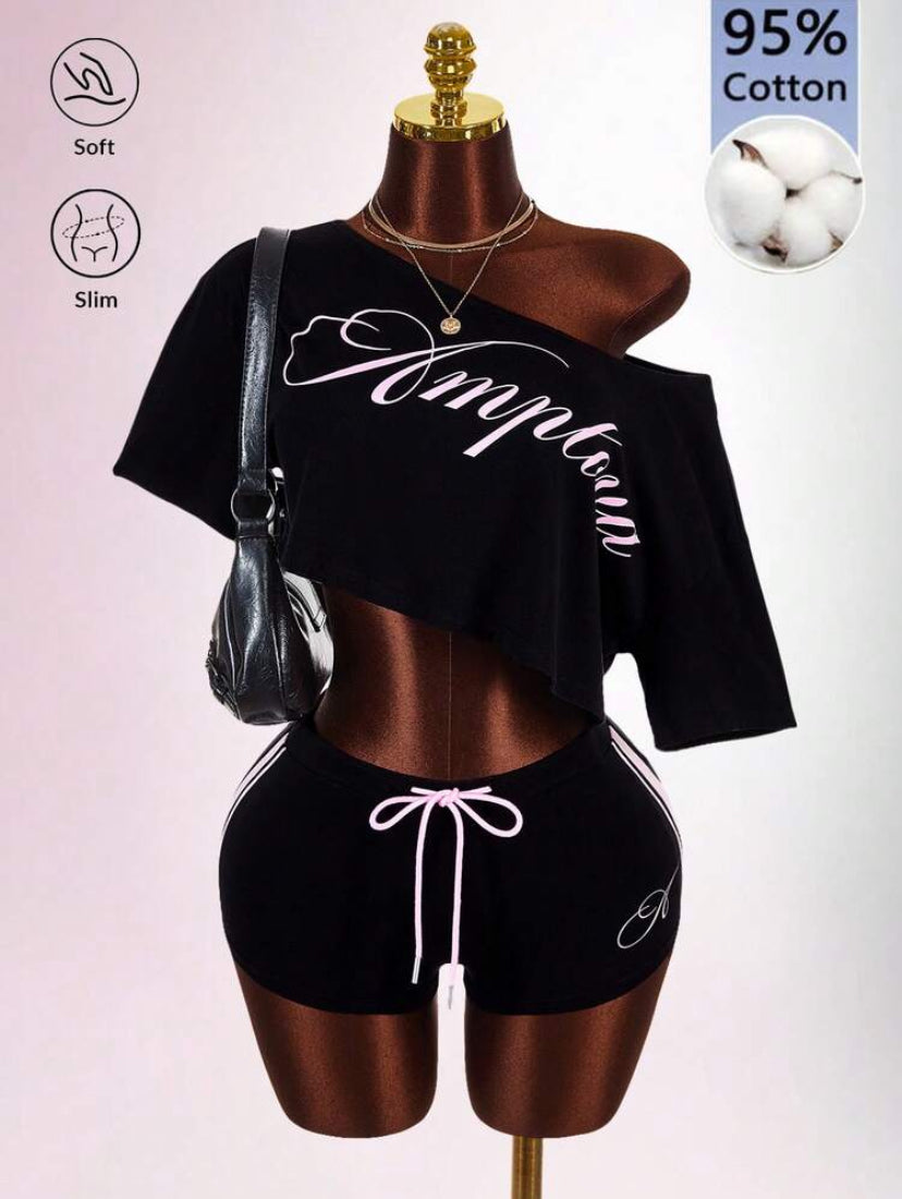 Amplova Letter Print 2pcs
