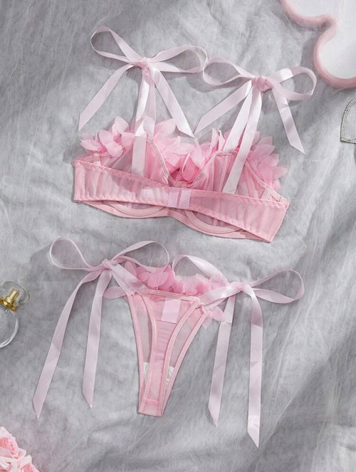 3D Floral Lace Lingerie