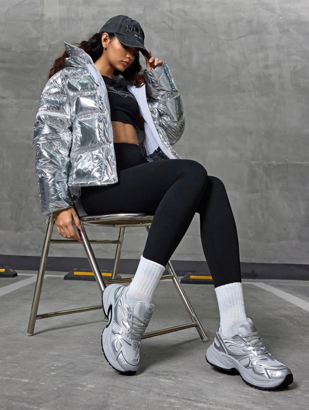 Silver Fashion Trainers