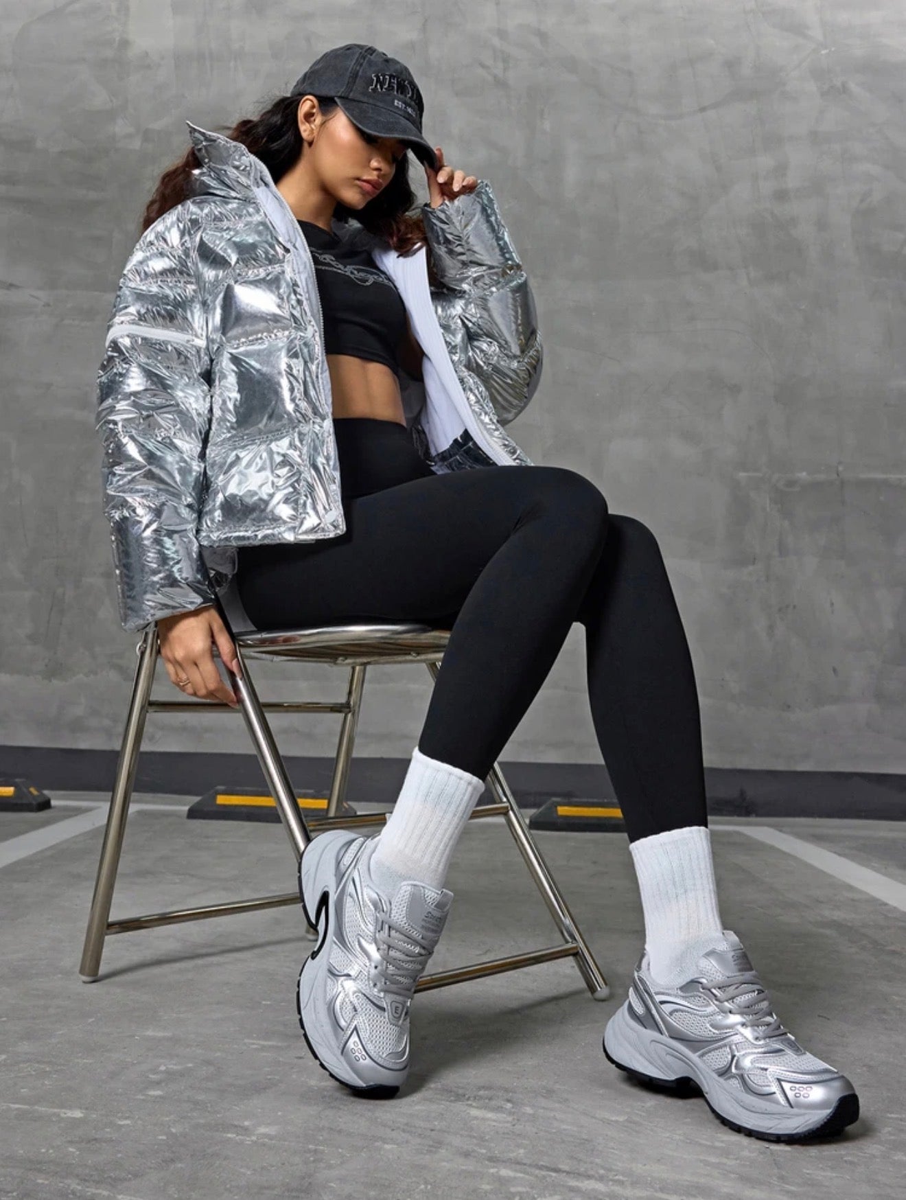 Silver Fashion Trainers