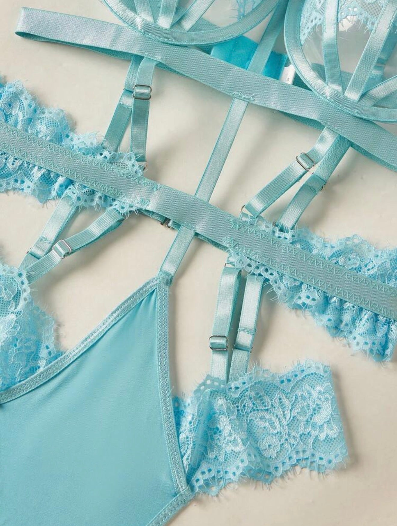 Contrast Lace Lingerie