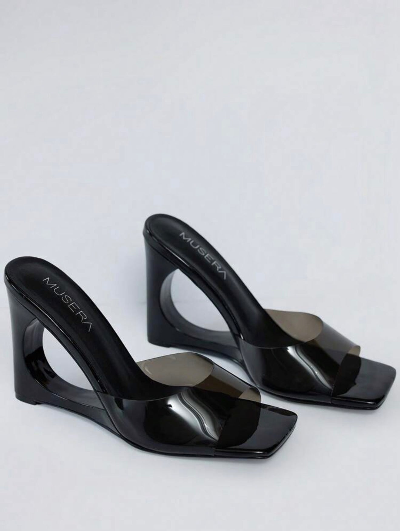 Cut Out Wedged Heel