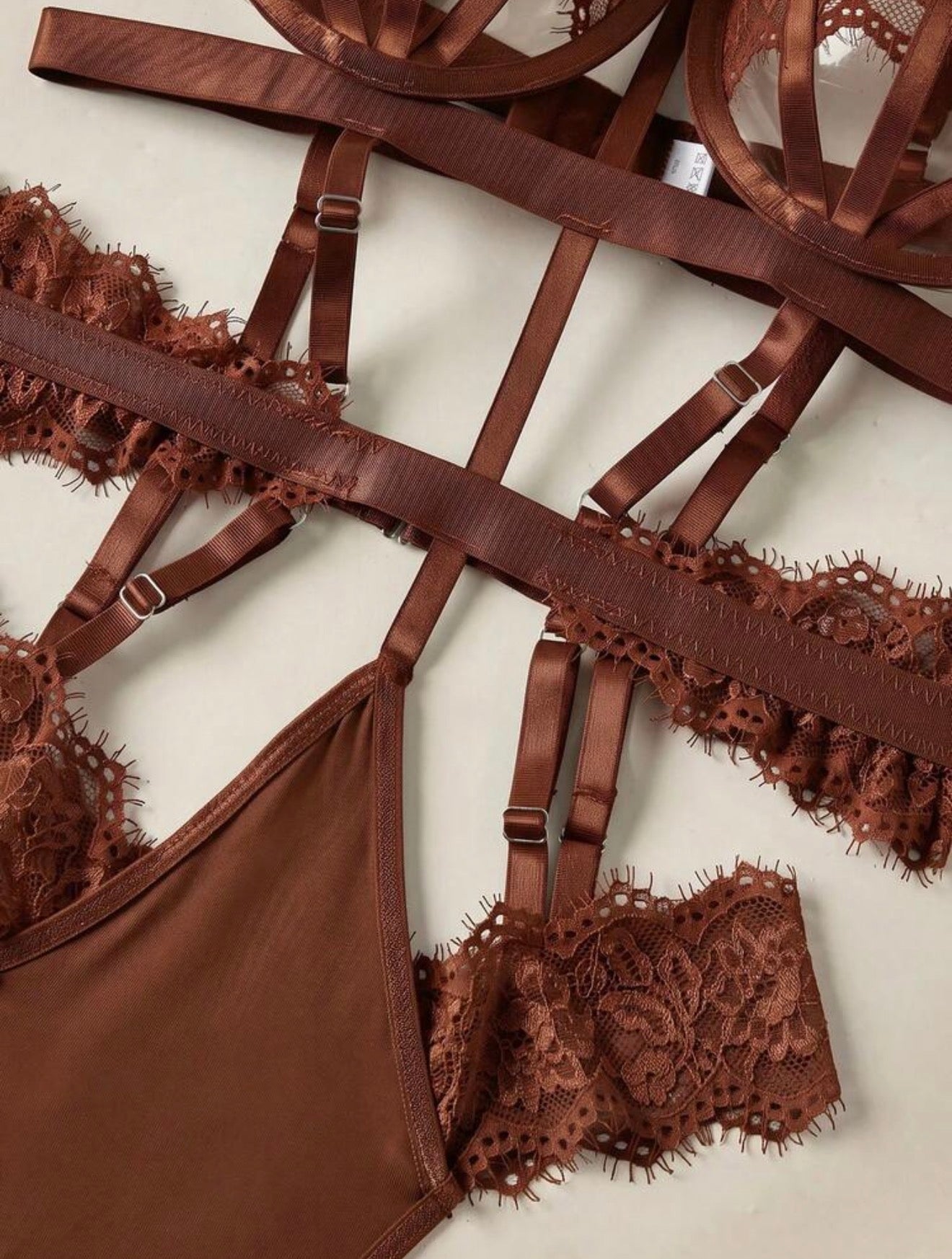 Contrast Lace Lingerie